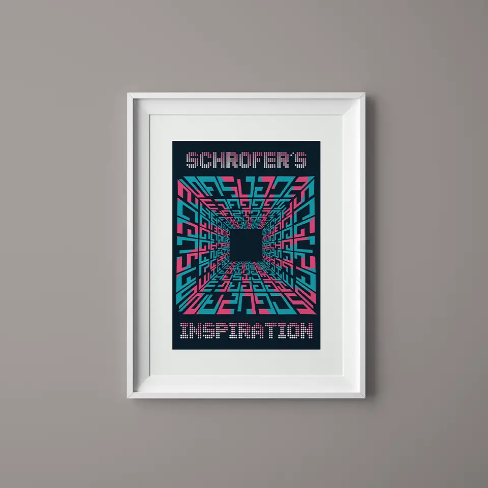 1 cadre avec affiche shrofer's inspiration