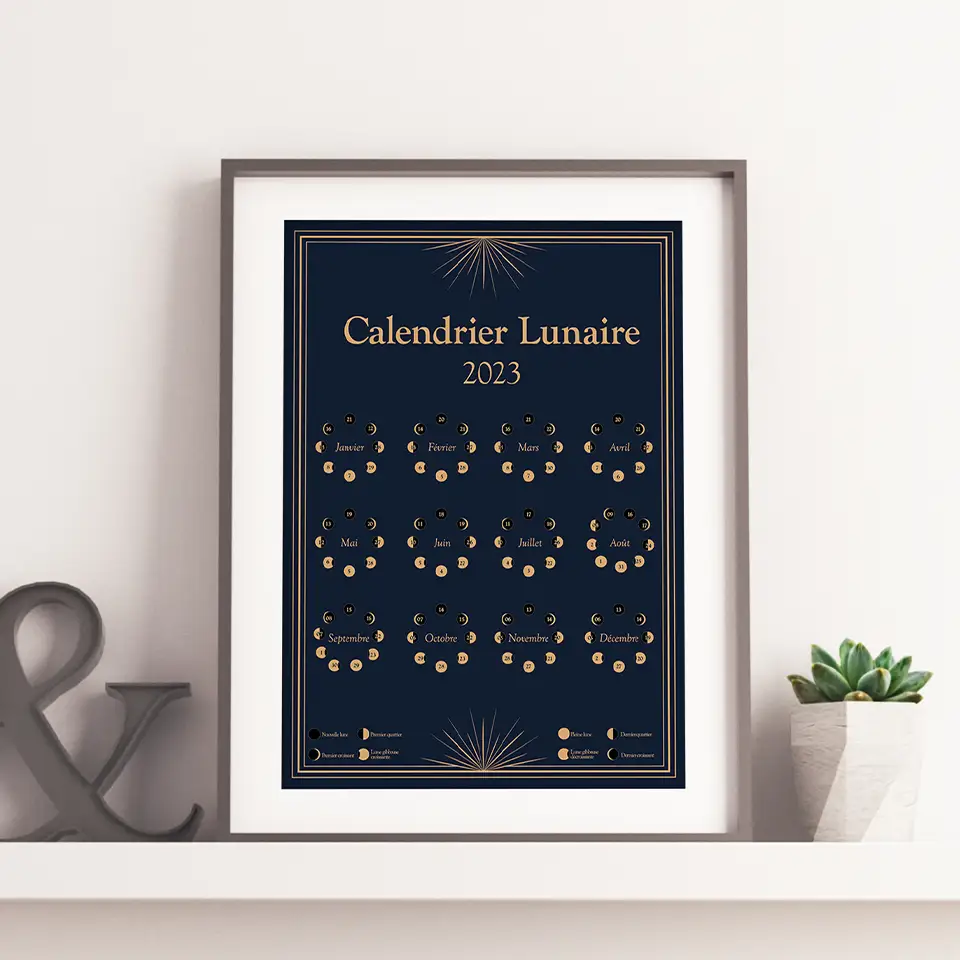 2 affiche calendrier lunaire 2023