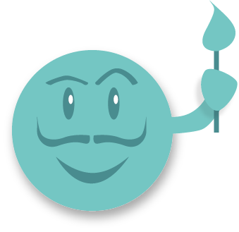 Plan de travail 2 copie smiley avec un pinceau